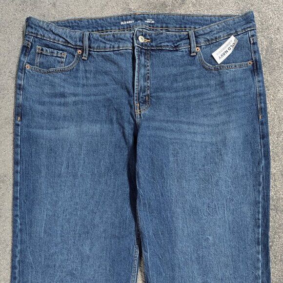 Old Navy NWT Oona Medium Wash Mid Rise Wide Leg Jeans Capsule Classic - Picture 4 of 9